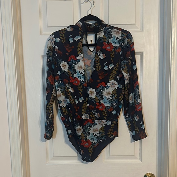 Zara Floral Long Sleeve Bodysuit - Picture 2 of 3